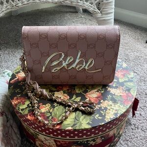 Bebe Pink Crossbody Bag